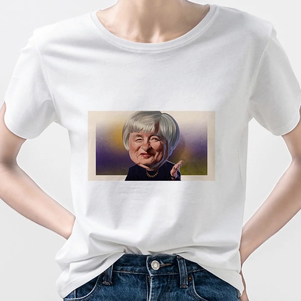 

2021 Women T-Shirt The Richest Cute Old Man Graphic Series Printed American T Shirts Summer Creative Shirts Trendy Top Tee