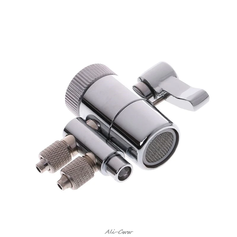 Хромированный металлический аэратор для крана двойной отводной адаптер