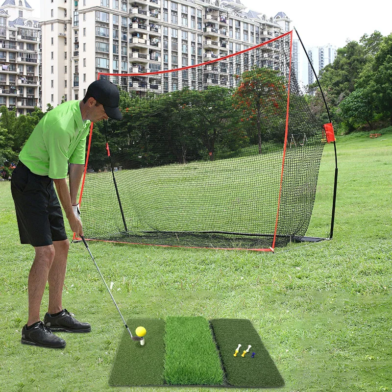 

The new golf practice net lawn suit outdoor swing the lawn mat golf practice hitting suits
