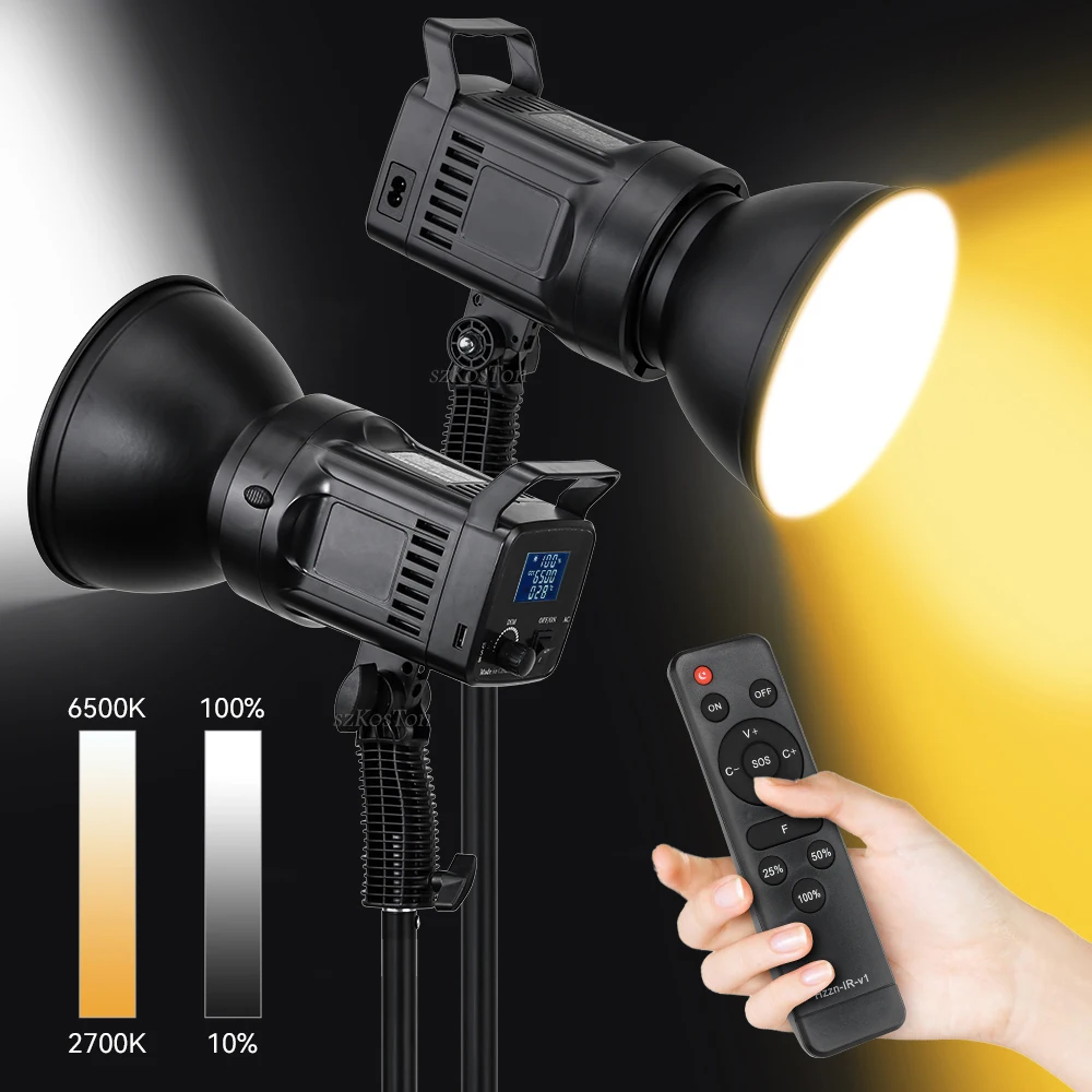 

LED Video Light Photography Lamp 150W 3200-5600K Brightness Dimmable Lighting For Studio Video Shooting Portrait Live Streaming