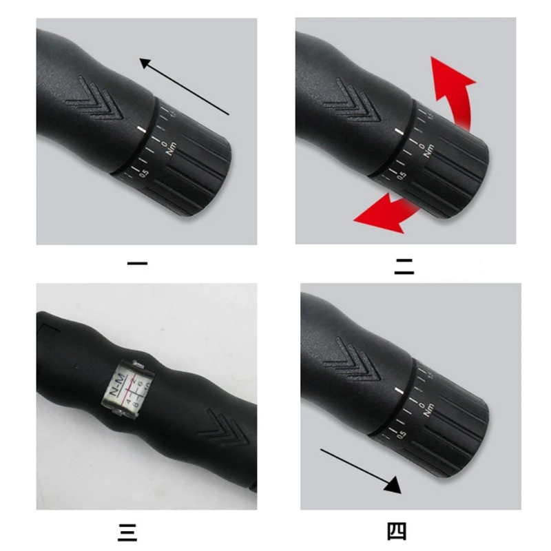 

10/11pcs 1/4\" 2-14Nm Adjustable Torque Wrench Spanner Bicycle Repair Tools Kit