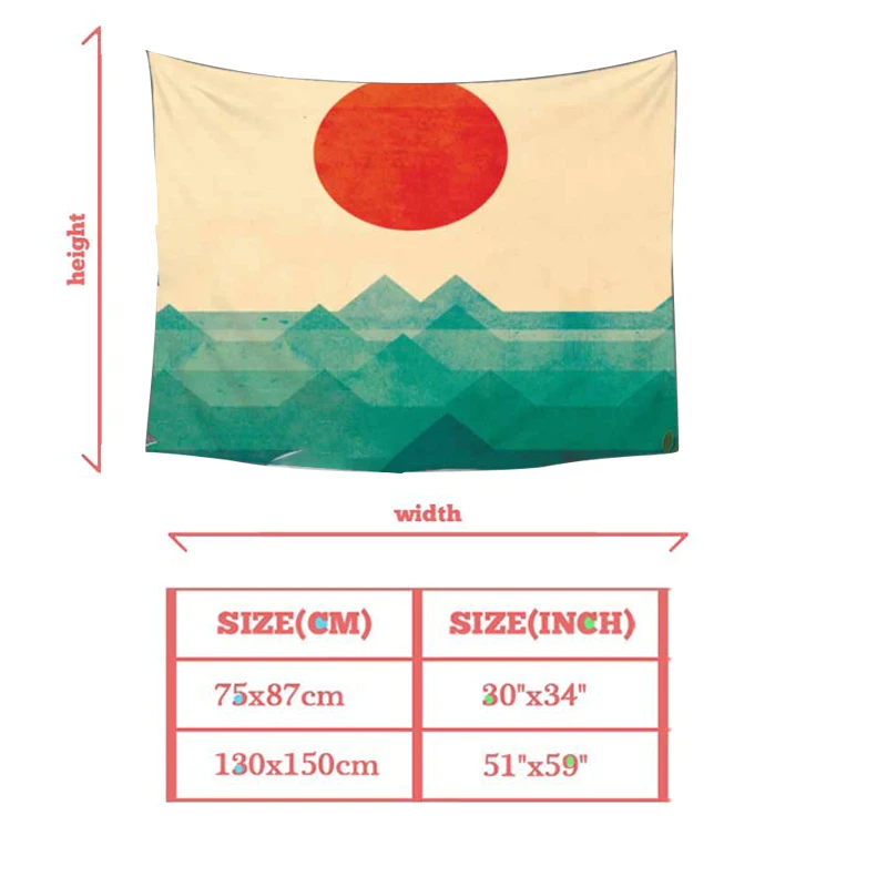Абстрактная живопись гобелен с печатным рисунком ковер пейзажем домашний Декор