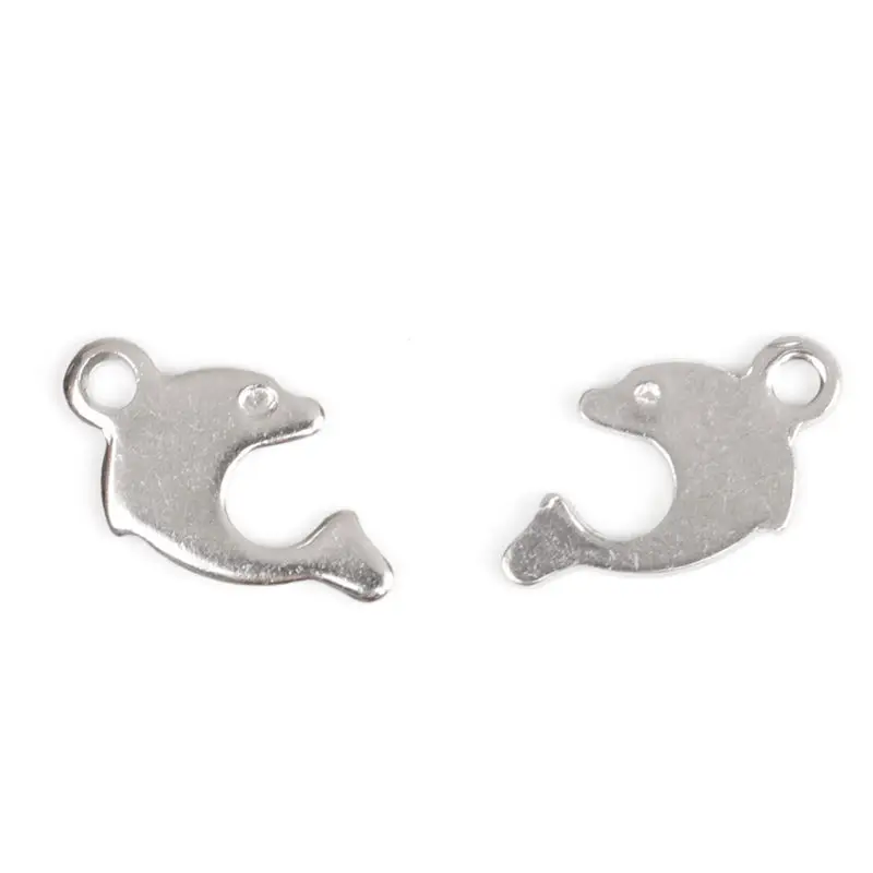 10 шт. из нержавеющей стали для домашних животных силуэт цепь удлинитель Подвески