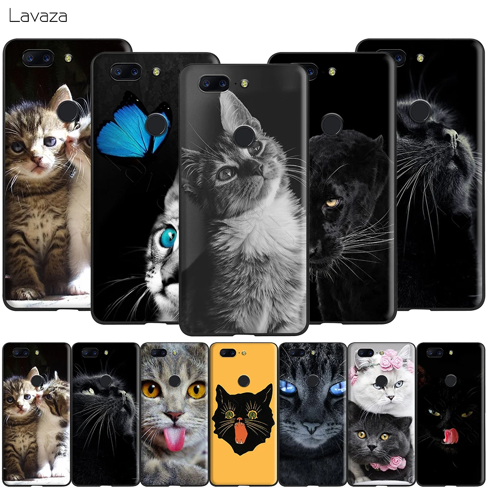 Силиконовый чехол Lavaza с черными кошачьими зелеными глазами для Oneplus 7 Pro 6 6t 5
