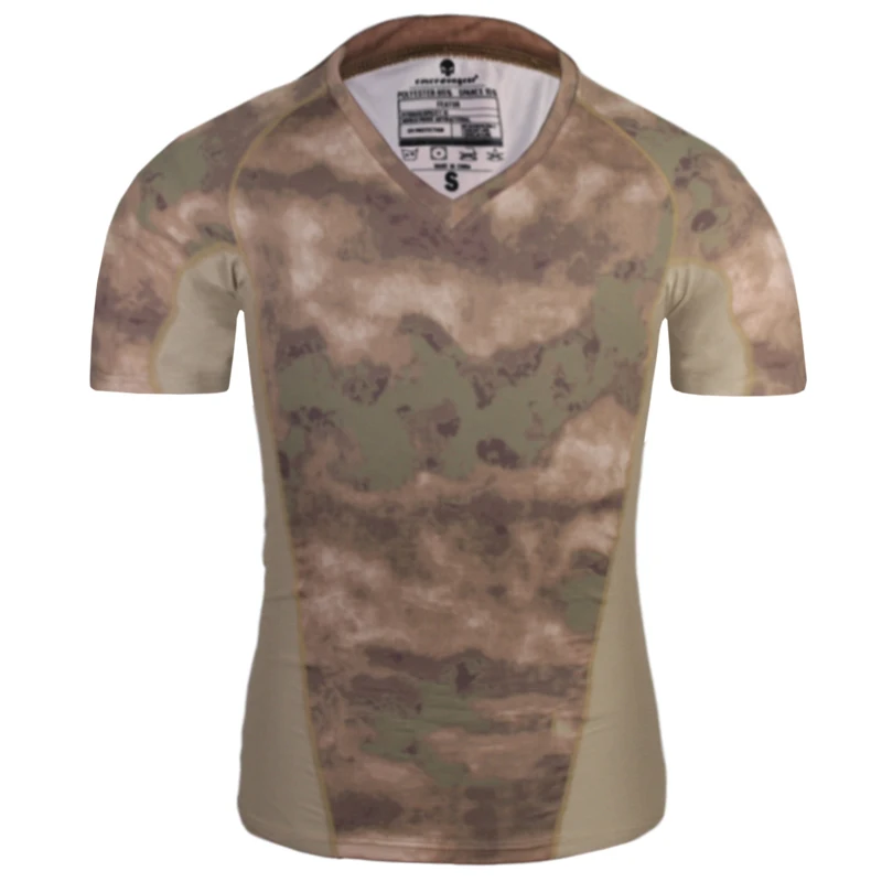 Emersongear тактическая обтягивающая рубашка с базовым слоем летняя для бега и пешего