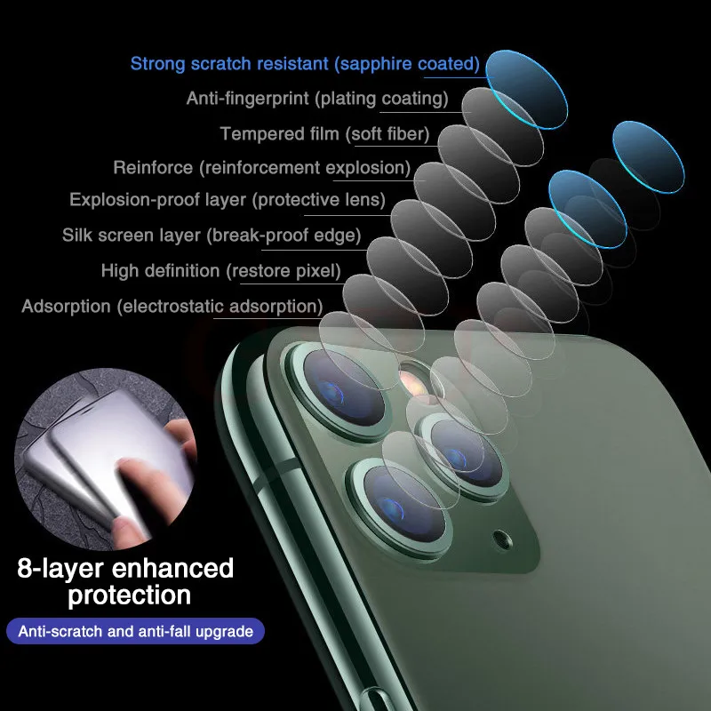 Pel&iacute;cula protectora de vidrio templado para pantalla de iPhone, pel&iacute;cula de vidrio para Apple iPhone 13 Pro Max Mini 13 12 11 X XS XR-5