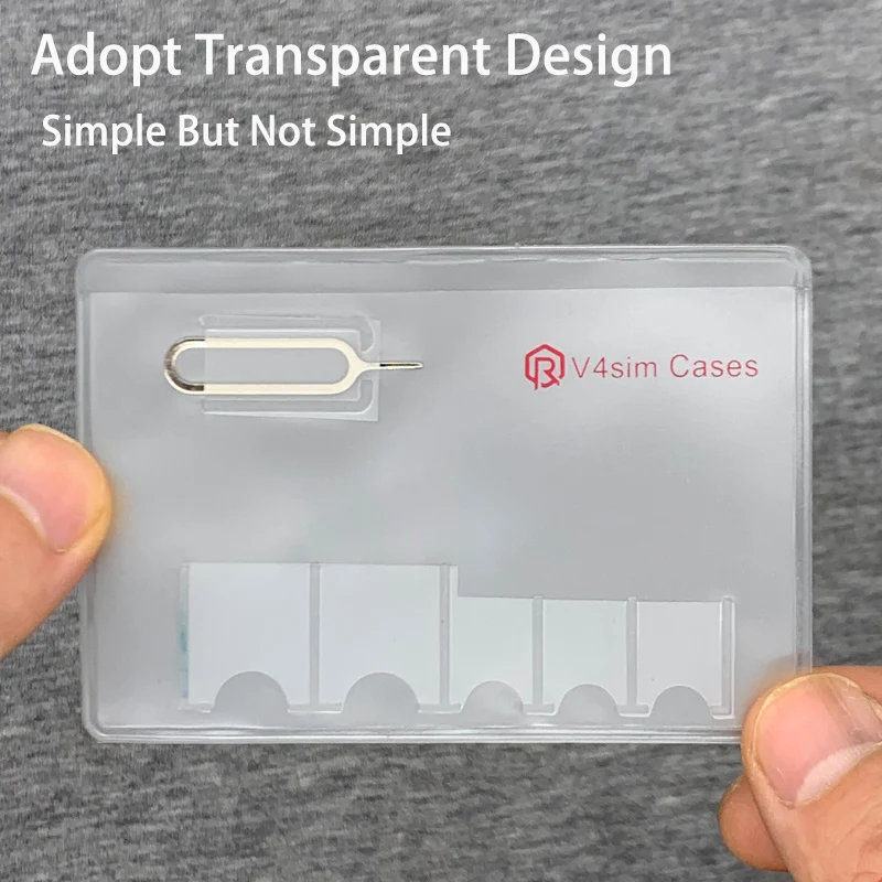 portable sim micro pin nano memory card storage bag box sim card protector holder free global shipping