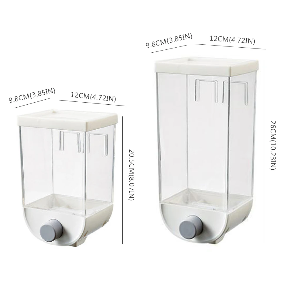 Контейнер пластиковый настенный для хранения пищевых продуктов 1000/1500 мл 1