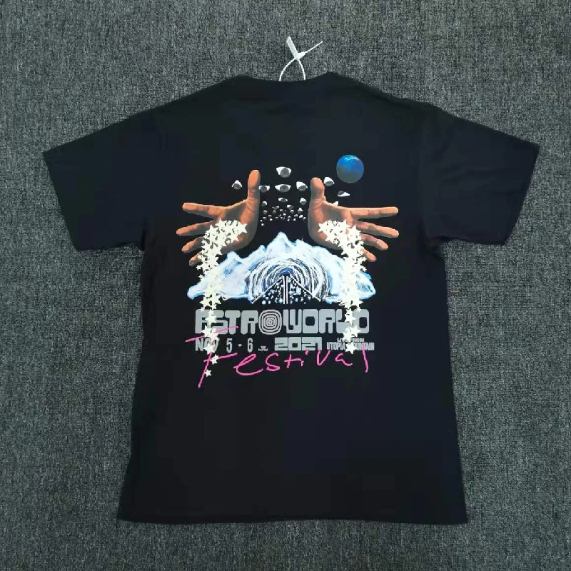 

Top Quality 2021ss New Travis Scott Cactus Jack Fahion T Shirt Men 1:1 Women T-Shirt Jackboys Vintage Top Tees Men Clothing