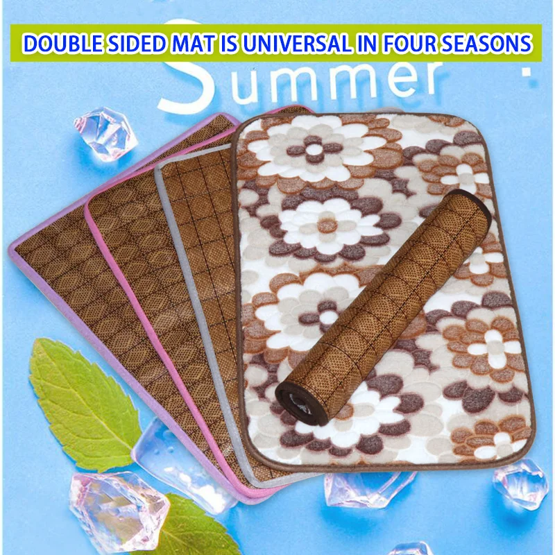 

Washable Summer Cooling Mat for Dogs Cats Kennel Mat Breathable Pet Crate Pad Sleep Mat Pet Self Cooling Mat