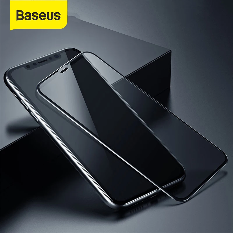 Изогнутая защитная пленка Baseus закаленное стекло 0 23 мм для iPhone X XS XR 8 8Plus|Защитные