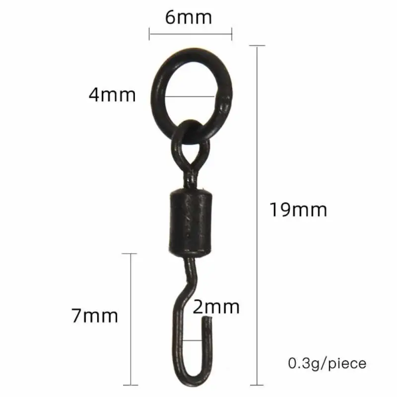 

New style fishing swivel European style fishing set connector matte black UK1#European carp fishing hook alloy copper swivel