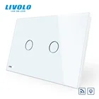 Выключатель Livolo стандарта США с диммером и светодиодным индикатором