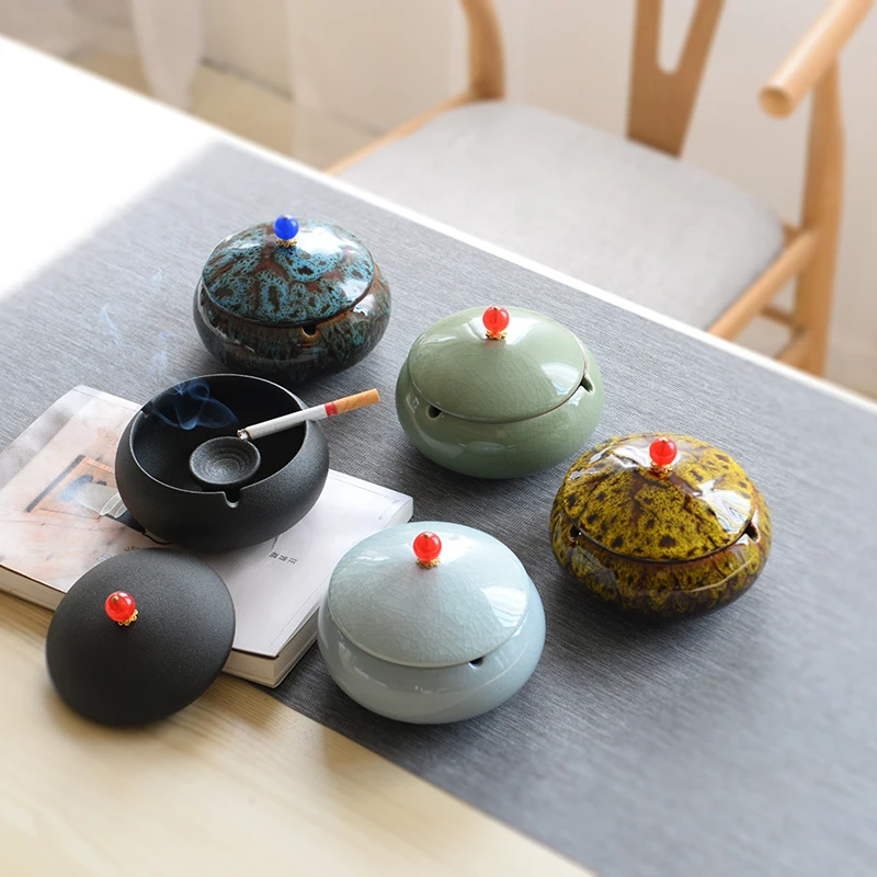 Керамическая пепельница с креативным покрытием защитой от ветра автомобильная