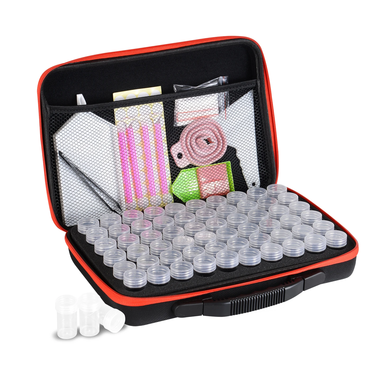 

Чехол для хранения алмазной живописи 5D, 30/60 бутылок, сумка для хранения алмазной живописи, аксессуары, контейнер для инструментов банки, чех...