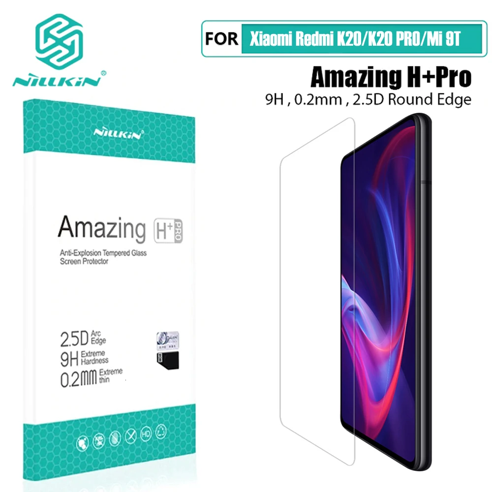 H Plus Pro 2.5D Закаленное стекло Nillkin для Xiaomi Redmi K20 mi 9T 9T Pro XD CP+MAX полное покрытие экрана протектор для красного Redmi K20 Pro - Цвет: H Plus Pro 2.5D