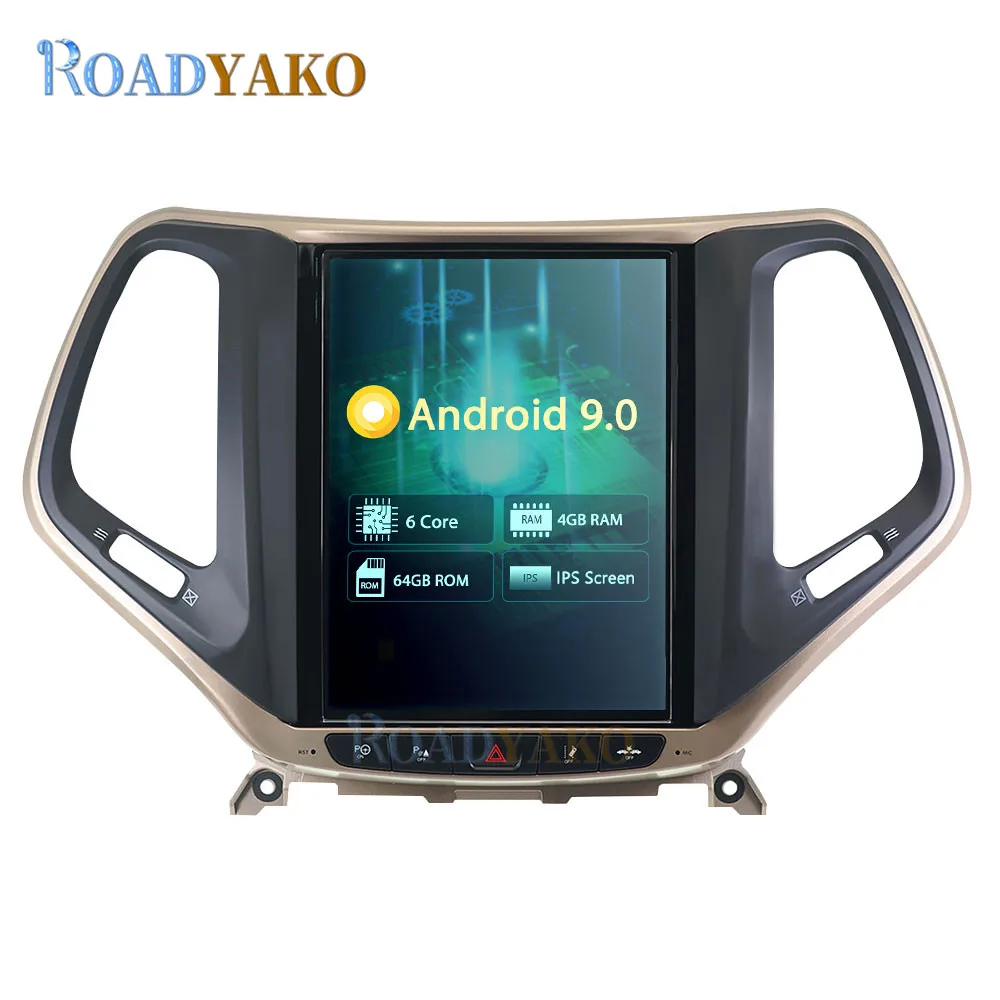 

Вертикальный экран 9,7 дюйма в стиле Tesla для Jeep Cherokee 2016-2017, автомобильное радио, навигация, GPS, мультимедийный видеоплеер, стерео