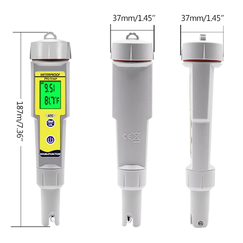 

Digital PH Meter Professional PH Meter 0.03 PH High Precision Water Quality Tester with 0-14 PH Measurement Range
