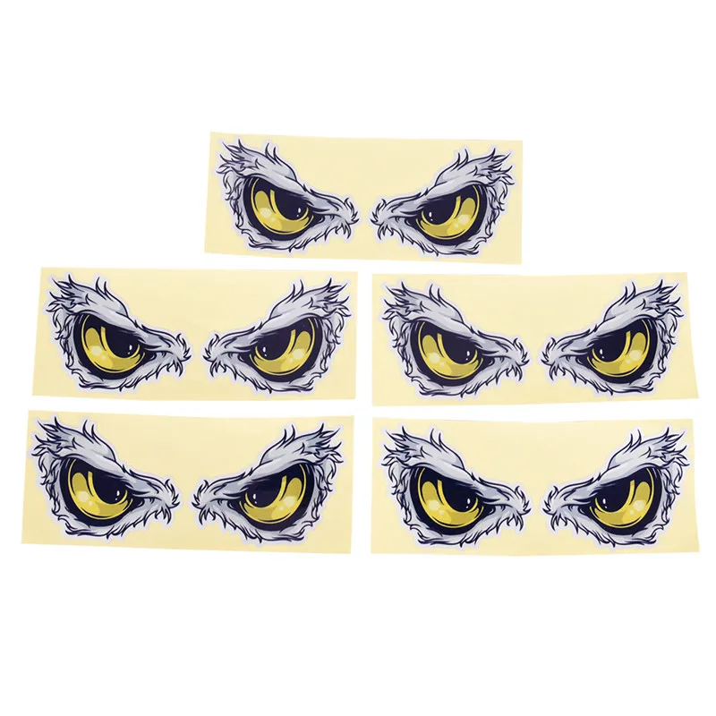 1 пара 3D глаза автомобиля зеркало Стикеры s оконная наклейка светоотражающие