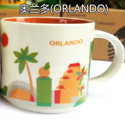 Global CollectionCeramic кружка с изображением города США чашка из твердого английского фарфора, Нью-Йорк, Los Angeles Pairs, Лондон, Англия, Япония, Орлеан Las Vega - Цвет: 13