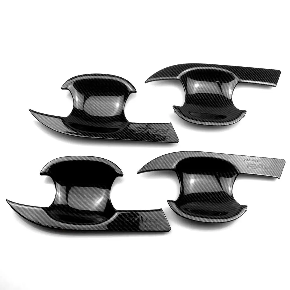 

For Toyota RAV4 2019-2021 Carbon Fiber Style Door Handle Bowl Cup Cover Trim