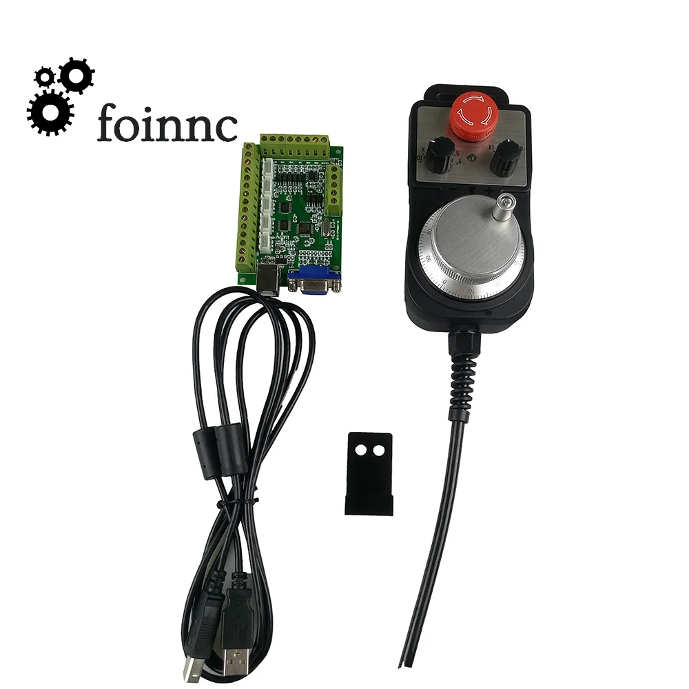CNC Mach3 USB kit 1pcs 5Axis Interface Board+Hand Wheel kit Stepper Motor Driver