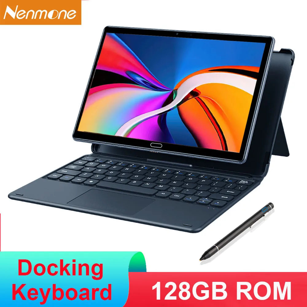 

World Premiere 10.8 Inch 2560x1600 2 In 1 Tablet With Keyboard Android 10 Core Dual 4G Network&Call Dual SIM Type-C 13MP&5MP GPS