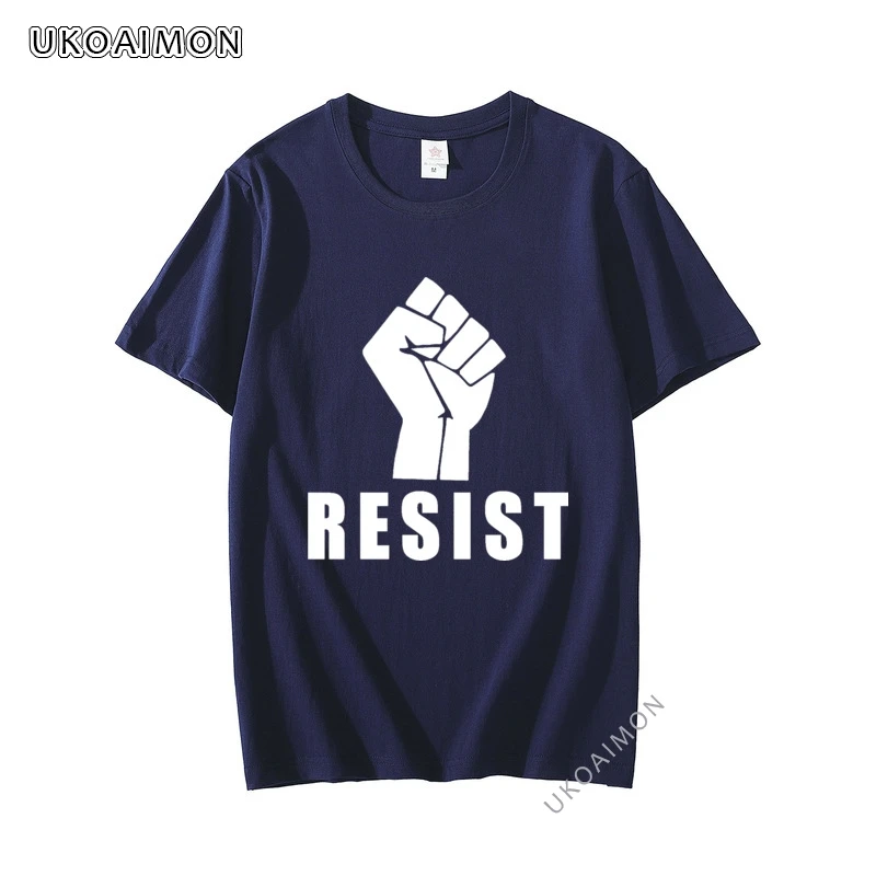 

New Arrival Fist Resist Fashion O Neck T-Shirt Fitted Cute T Shirts Women Newest Tops T Shirt Classic Fashionable TShirts