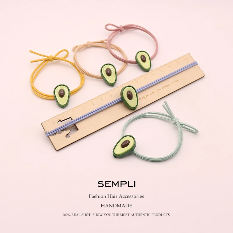 2 шт. 5 цветов высокая эластичность нейлон фрукты эластичные резинки для волос