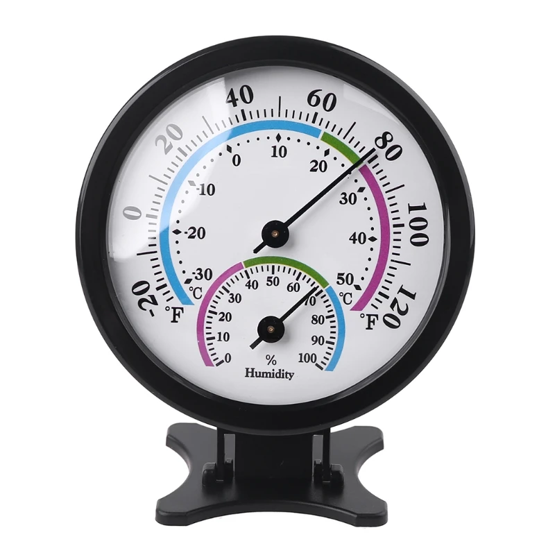 

H7JB 3" Thermometer Hygrometer Indoor - Humidity Gauge Meter Monitor Temperature & Humidity Monitor Weather High Precision