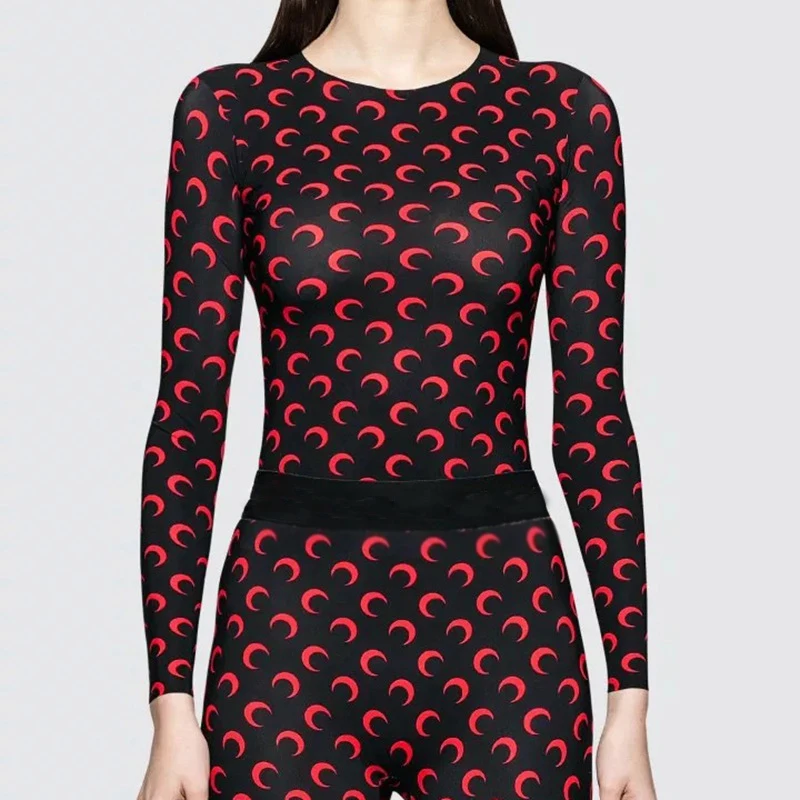 Топ женский с длинным рукавом пикантная одежда топ графическим принтом туника