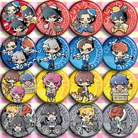 hypnosis microphone division rap battle action figure doppo dice jyuto rio ramuda gentaro 16 type anime cute tinplate badge toys