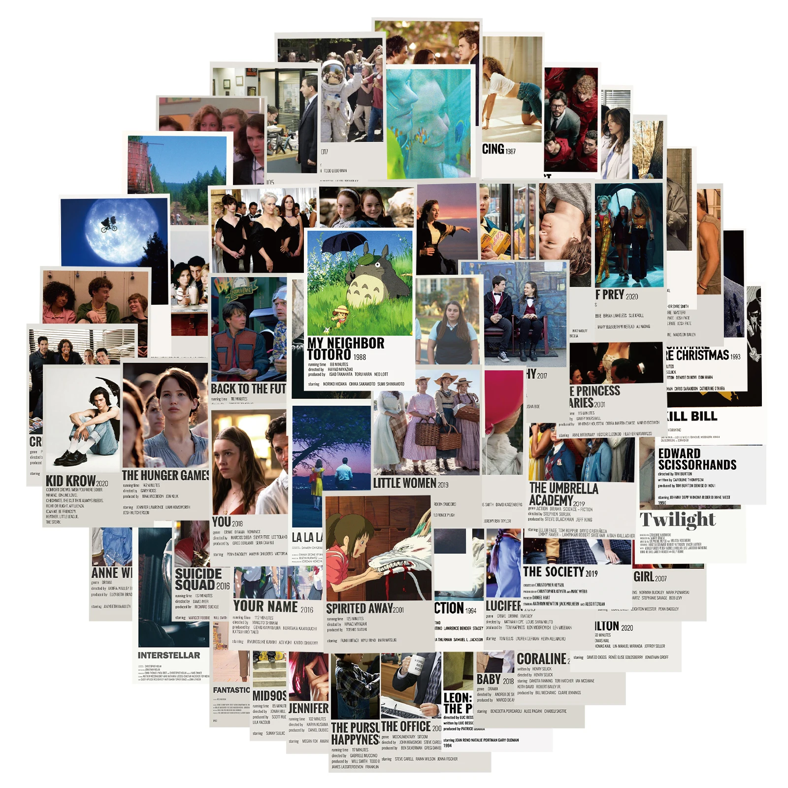 Стикеры аниме смешанных классических фильмов постеры сделай сам для детских