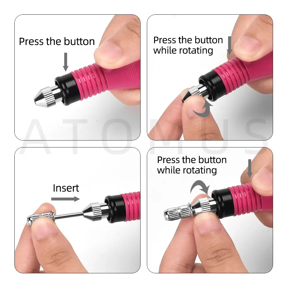 

New 1Set Nail Drill Machine Professional Electric Kit Manicure Machine Nail Art Pen Pedicure Nail File Tools Nails Accessoires