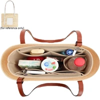 fits for basket tote felt insert bag organizer makeup handbag organizer travel inner portable cosmetic original organize bags