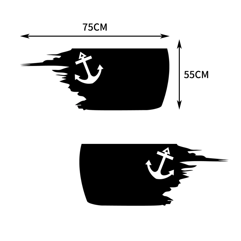 Автомобильная наклейка для пикапа грузовика контейнера боковые полосы комплект