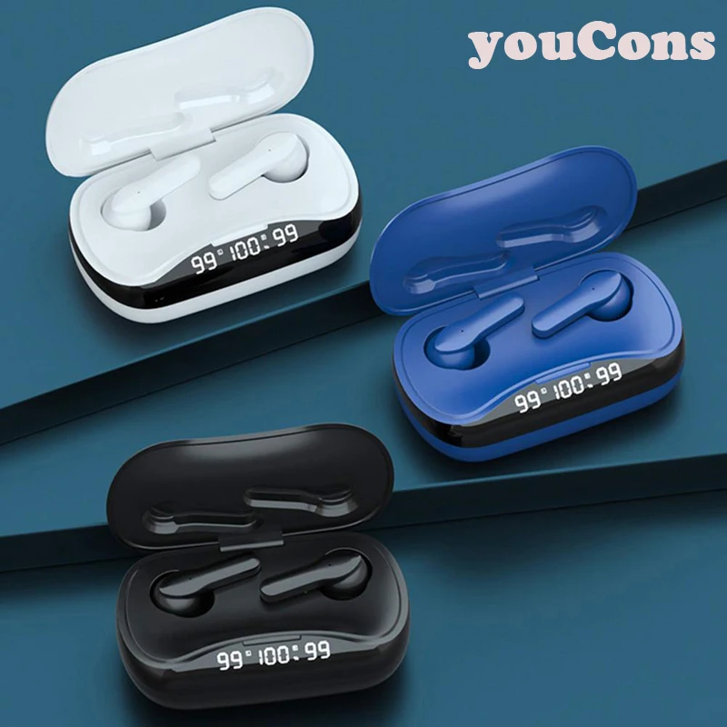 

Wireless Earphones Bluetooth 5.0 Earphone Touch Control Gaming Headset For Xiaomi Iphone Stereo Bass With Mic Noise Reduction