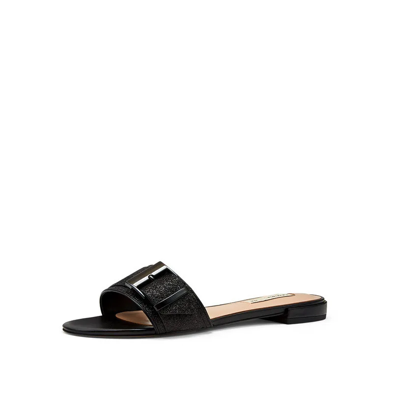

New Arrival Women's Shoes Spring Fashionable Buckle Straps Comfortable Slippers Women's Flat Shoes