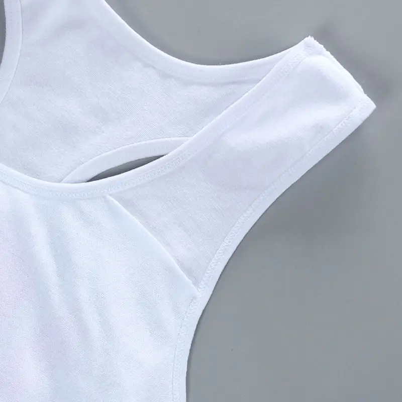 Детский хлопковый спортивный бюстгальтер для девочек нижнее белье с надписью Love