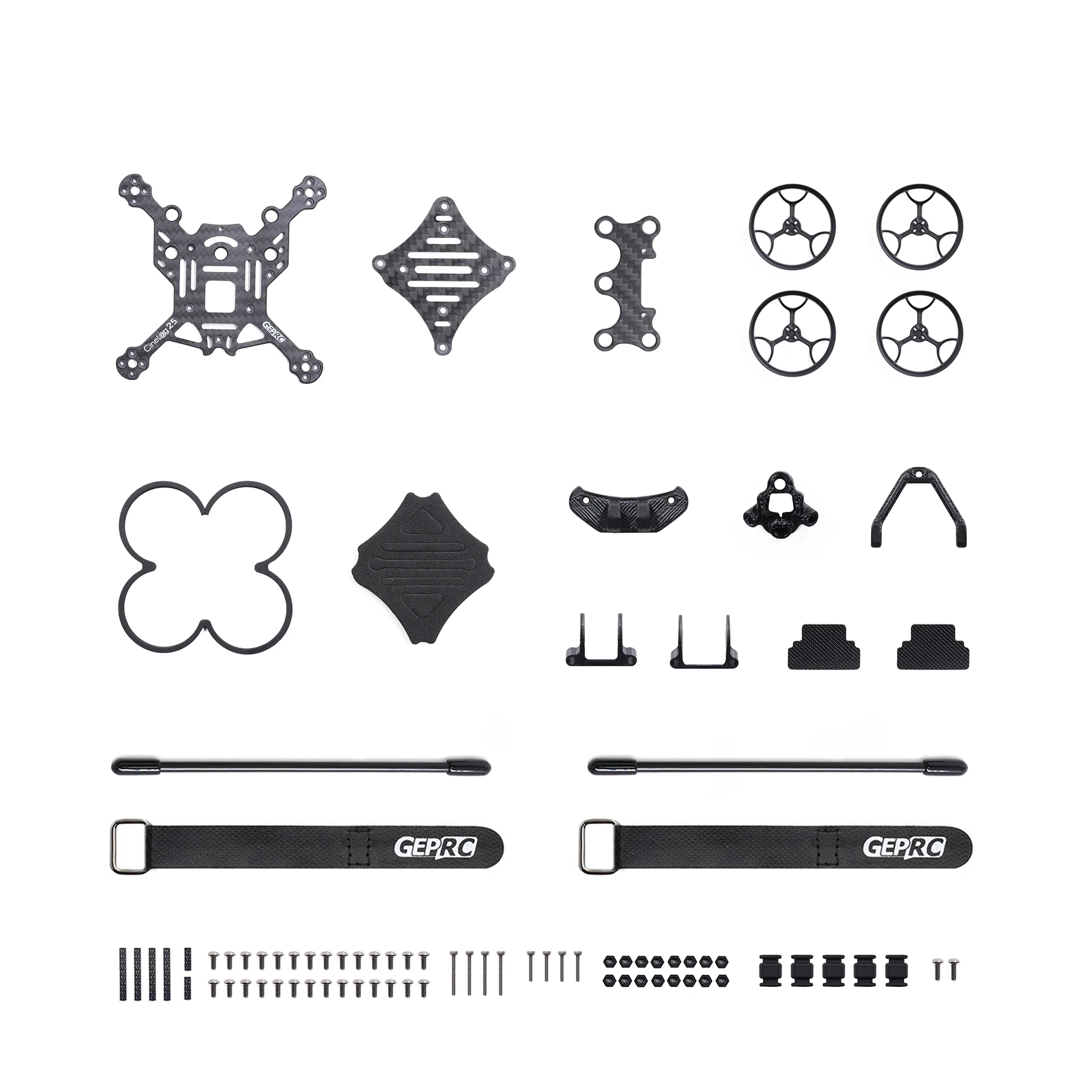 GEPRC CineLog25 FPV Дрон, фоторамка из углеродного волокна, фотоаксессуары для квадрокоптера 2,5 дюймов DIY RC