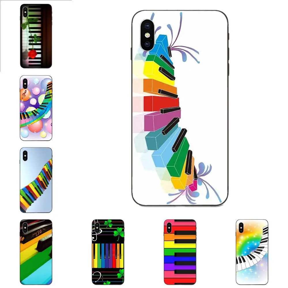 Радуга 3d клавиши пианино Tumblr вдохновил для Huawei nova 2 2S 3i 4 4e 5i Y3 Y5 II Y6 Y7 Y9 Lite Plus Prime Pro 2017