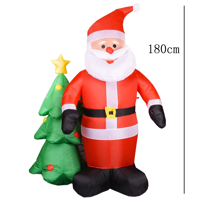 

2021 LED Air Inflatable Santa Claus Snowman Elk Outdoor Garden Airblown New Year Christmas Decoration Gift For Kids Children Toy