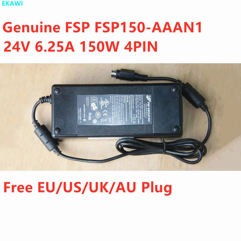 Buy Genuine FSP FSP150-AAAN1 24V 6.25A 150W 4PIN FSP150-AABN1 AC Adapter Power Supply For WELLTRONICS WTS-2405S WTS-2405W Charger on