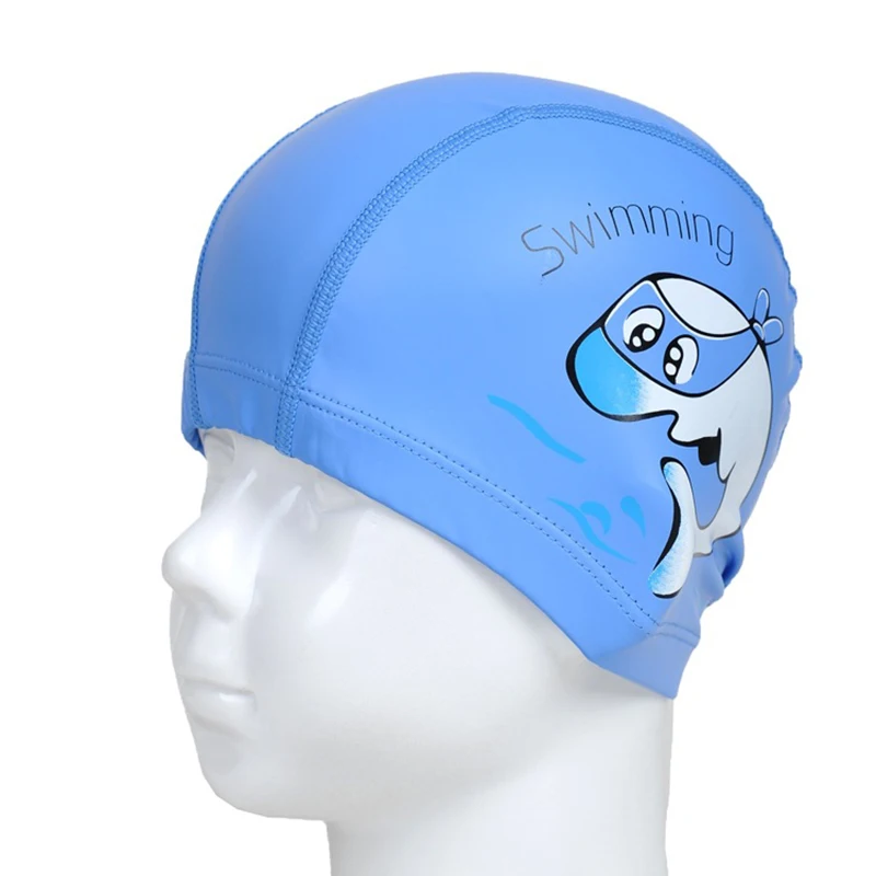 

Hot Sale Kids' Swim Cap with Cartoon Printing Flexible Waterproof Bathing Cap Comfortable Fit for Girls Boys X85