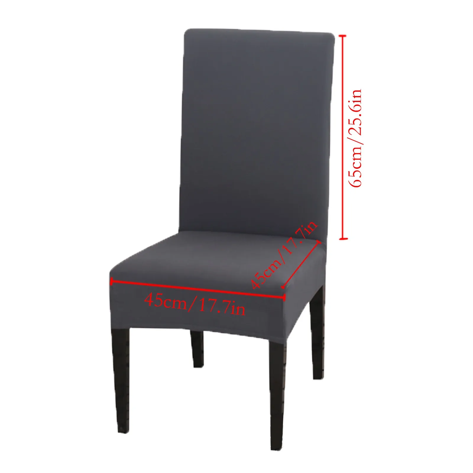 High Back Solid Color Office Hotel Restaurant Home Chair Cover One-piece High-end Elegant Seats Candlelight Dinner | Дом и сад