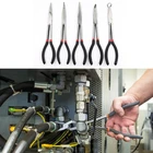 Набор плоскогубцев для дальнего охвата, 5 шт, 11 дюймов, прямые щипцы с двойным захватом для шланга 90  45  20 , комплект кусачков с кольцом, ручные инструменты