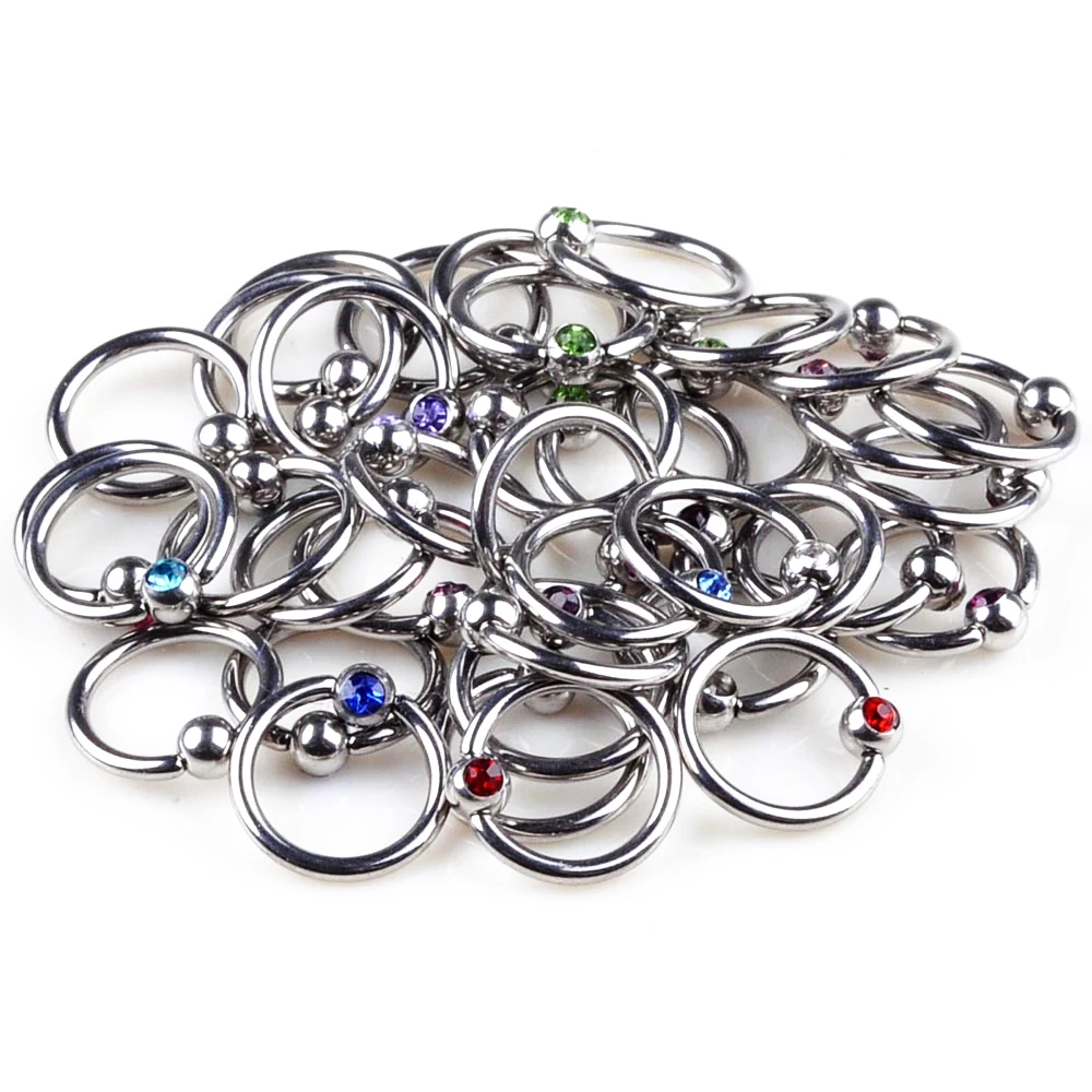 Пирсинг для пирсинга пирсинг бровей в нос сосков губ кольцо украшения 18 г 5 шт. |