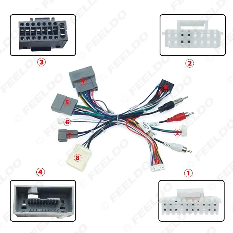 Автомобильный аудиоприемник FEELDO проигрыватель компакт-дисков 16-контактный