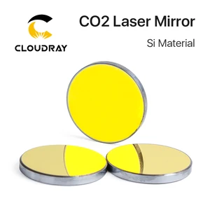 Отражающие зеркала Cloudray Co2 Laser Si для лазерного гравера, позолоченные силиконовые отражающие линзы диаметром 19 20 25 30 38,1 мм