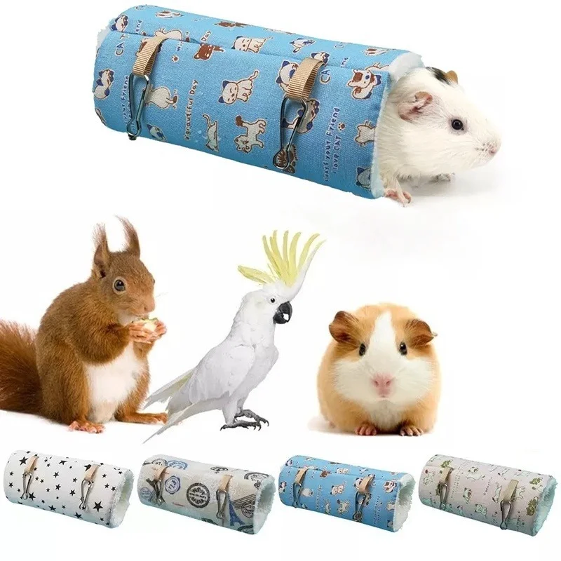 

Hamster Cage Ferret Tunnel Hammock Guinea Pig Warm Supplies Hamster Toy Tunnel Hammock Squirrel Chinchilla Small Pet Accessories